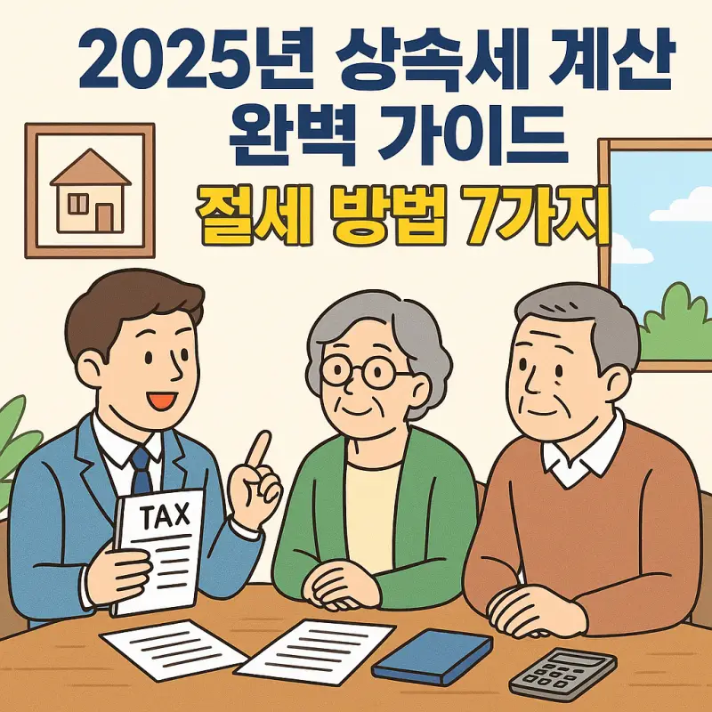 상속세 계산 방법과 절세 전략을 설명하는 2025년 세무 가이드 썸네일