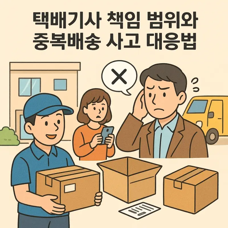 택배기사 책임 범위와 중복배송 사고 시 대응 절차를 설명하는 가이드 썸네일