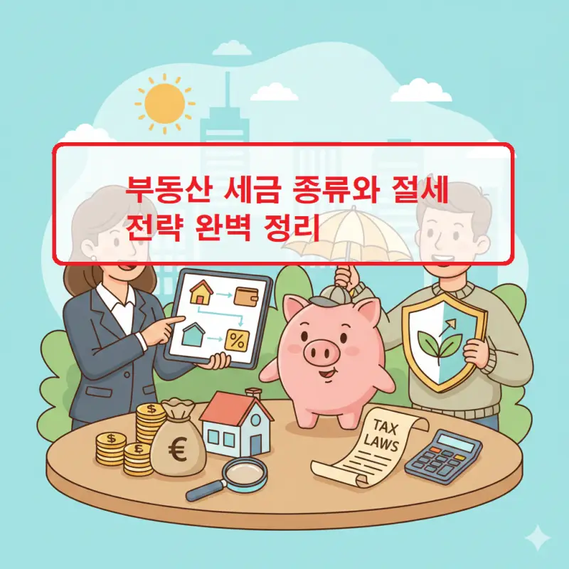부동산 세금의 종류와 절세 전략을 정리한 재테크 가이드 썸네일